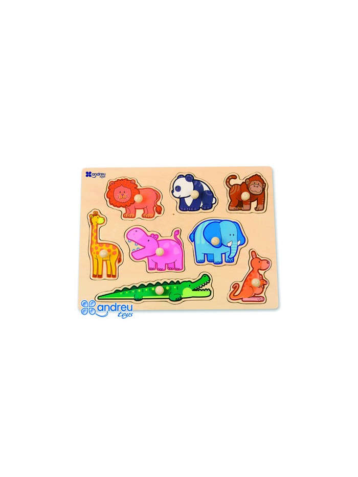 Puzle andreutoys madera selva 8 piezas Puzle andreutoys madera selva 8 piezas