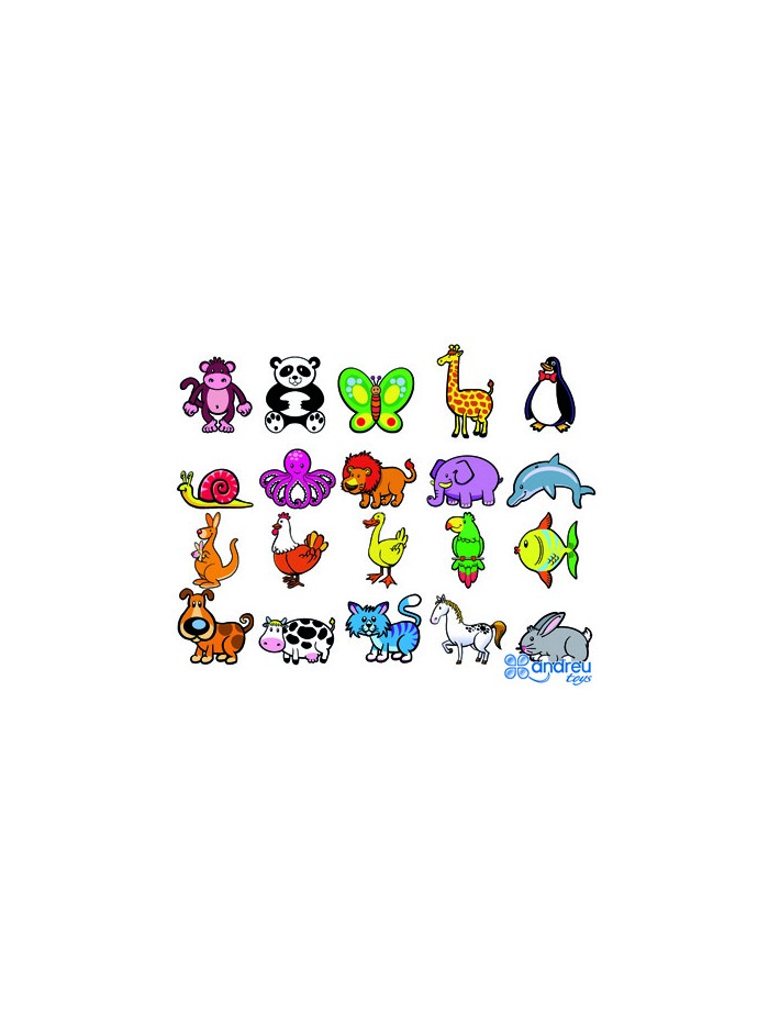 Juego andreutoys animalitos magneticos 8 cm caja de 20 unidades surtidas 20,6x19x4,5 cm Juego andreutoys animalitos magneticos 8 cm caja de 20 unidades surtidas 20,6x19x4,5 cm