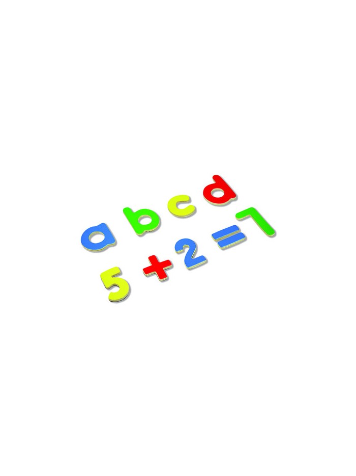 Juego andreutoys letras y numeros magneticos 75 piezas 20,6x19x4,5 cm Juego andreutoys letras y numeros magneticos 75 piezas 20,6x19x4,5 cm