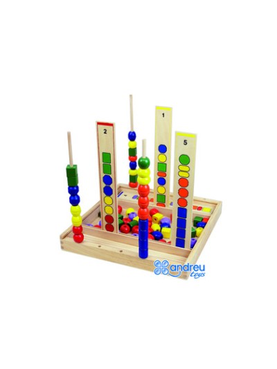 Juego andreutoys manipulacion percepcion visual 92 piezas 34x33x4,5 cm