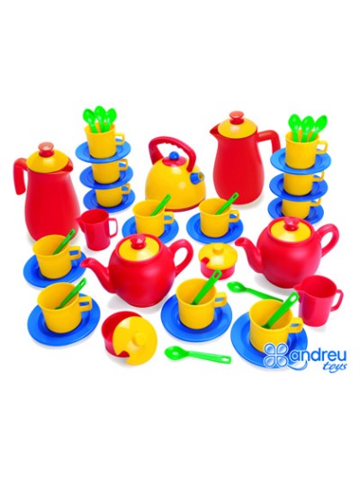 Juego dantoy vajilla 12 servicios 82 piezas 29x38x9 cm