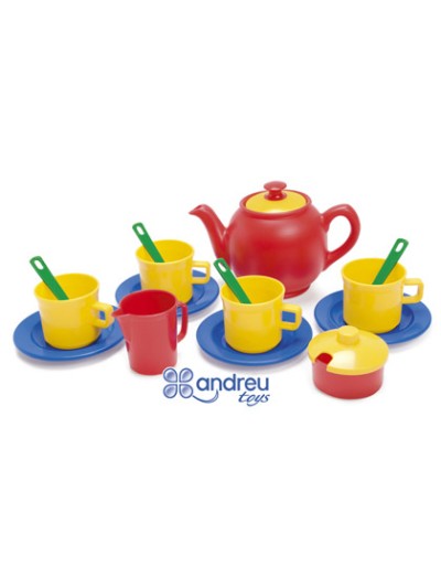 Juego dantoy te 4 servicios 17 piezas 12x18,5x19 cm
