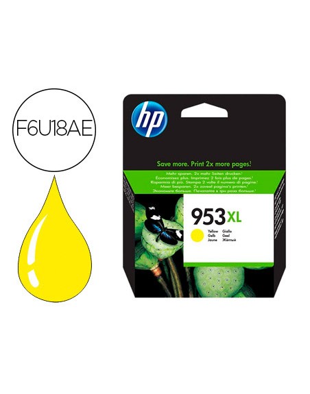 Ink-jet hp 953xl officejet pro 7730-7740/8710/8715 /8720/8725/8730/8740/ 8745 amarillo 1.450 pag