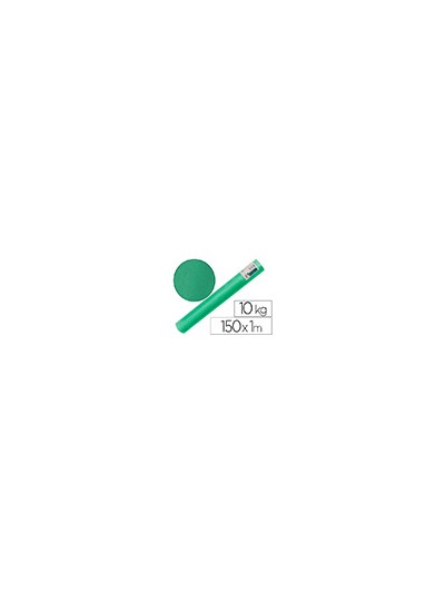 Papel kraft verjurado liderpapel verde musgo ancho 1 mt longitud 150 mt gramaje 65 gr peso 10 kg