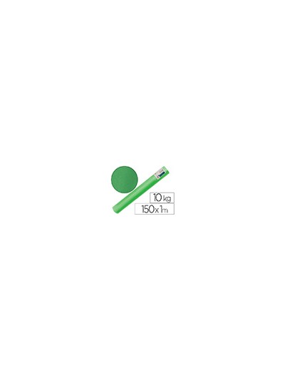 Papel kraft verjurado liderpapel verde ancho 1 mt longitud 150 mt gramaje 65 gr peso 10 kg