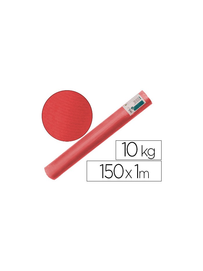 Papel kraft verjurado liderpapel rojo ancho 1 mt lomgitud 150 mt gramaje 65 gr peso 10 kg Papel kraft verjurado liderpapel rojo ancho 1 mt lomgitud 150 mt gramaje 65 gr peso 10 kg