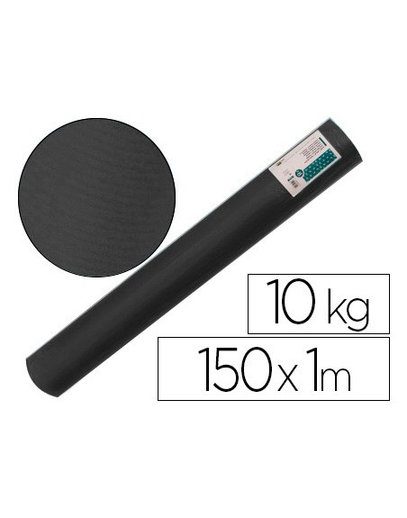 Papel kraft verjurado liderpapel negro ancho 1 mt lomgitud 150 mt gramaje 65 gr peso 10 kg