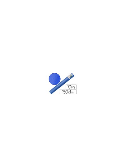 Papel kraft verjurado liderpapel azul ancho 1 mt longitud 150 mt gramaje 65 gr peso 10 kg