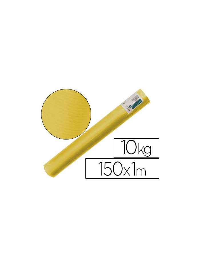 Papel kraft verjurado liderpapel amarillo ancho 1 mt longitud 150 mt gramaje 65 gr peso 10 kg Papel kraft verjurado liderpapel amarillo ancho 1 mt longitud 150 mt gramaje 65 gr peso 10 kg