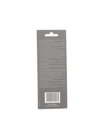 Corrector q-connect cinta blanco 5 mm x 6 mt blister 2 unidades azul y naranja