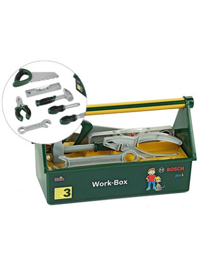 Caja de herramientas theo klein bosch con accesorios 30,3x14x17,2 cm