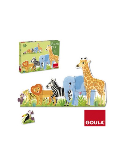 Puzle goula xxl decreciente selva 16 piezas