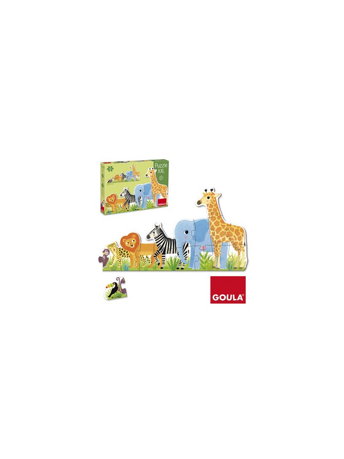Puzle goula xxl decreciente selva 16 piezas Puzle goula xxl decreciente selva 16 piezas