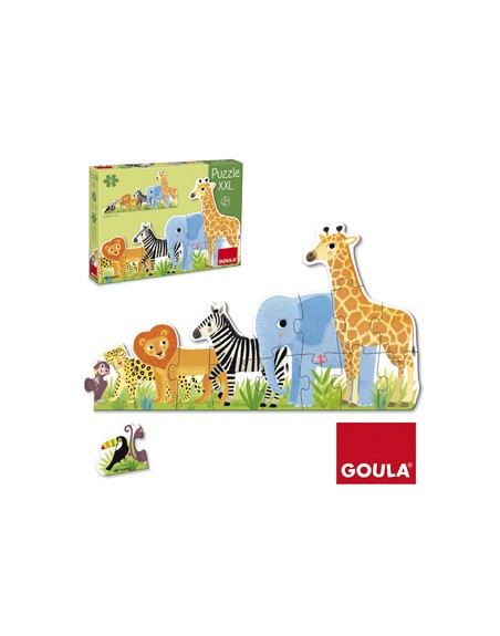 Puzle goula xxl decreciente selva 16 piezas