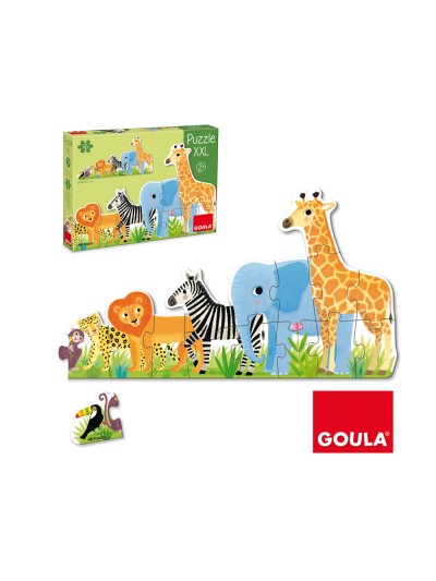 Puzle goula xxl decreciente selva 16 piezas