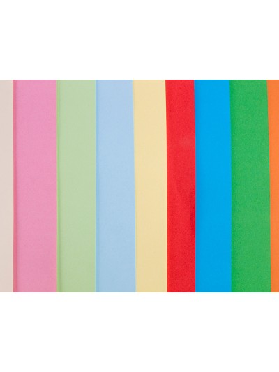 Papel color liderpapel a3 80gr 10 colores surtidos paquete 100 hojas