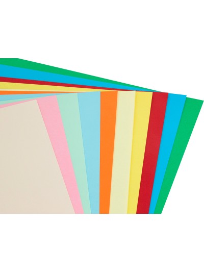 Cartulina liderpapel a3 180g/m2 10 colores surtidos paquete 100 hojas