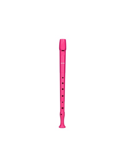Flauta hohner 9508 color rosa funda verde y transparente