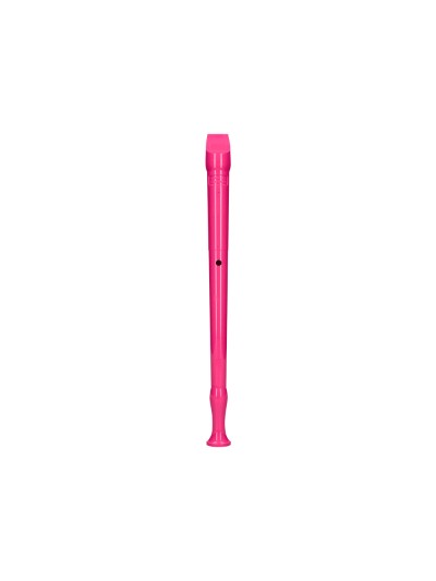 Flauta hohner 9508 color rosa funda verde y transparente