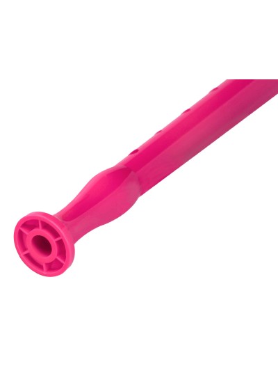 Flauta hohner 9508 color rosa funda verde y transparente