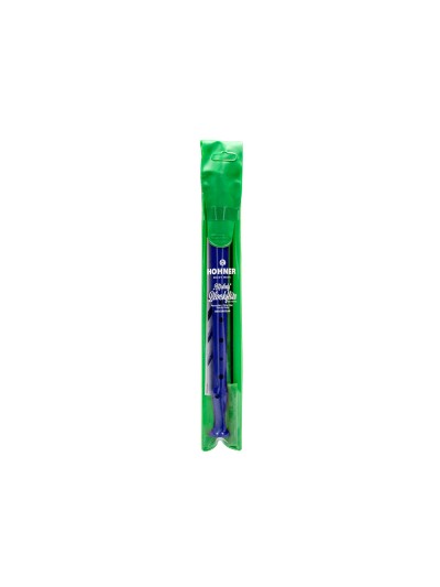 Flauta hohner 9508 color azul funda verde y transparente