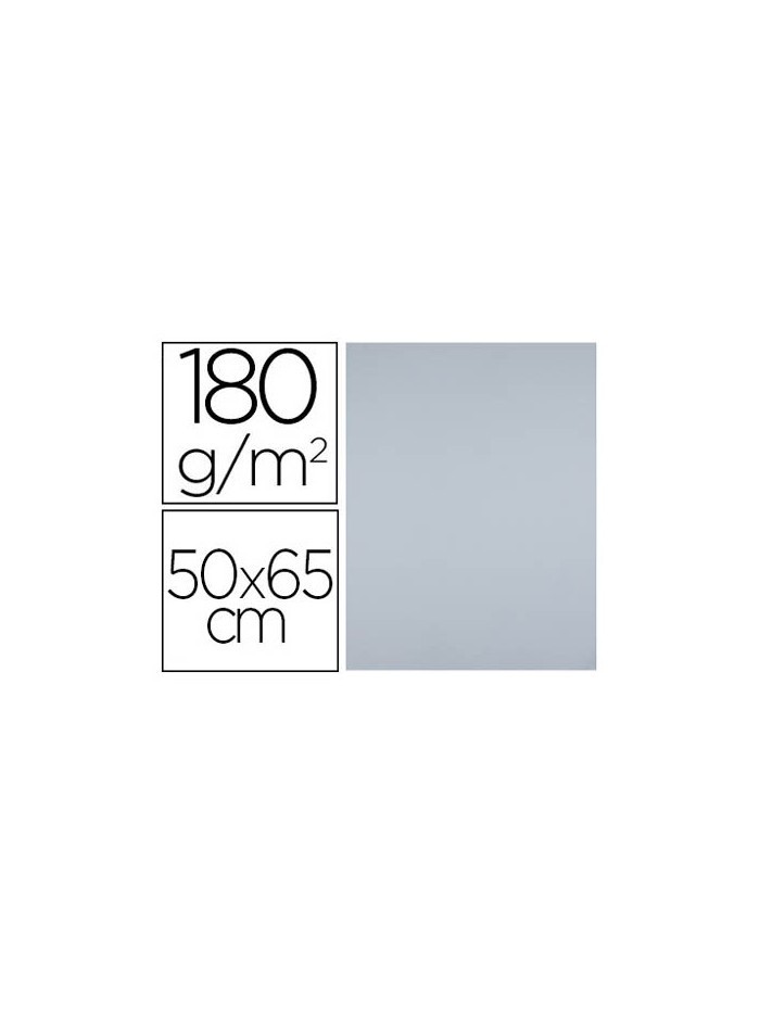 Cartulina liderpapel 50x65 cm 180 gr gris paquete de 25 hojas Cartulina liderpapel 50x65 cm 180 gr gris paquete de 25 hojas