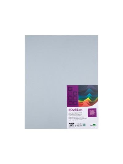 Cartulina liderpapel 50x65 cm 180 gr gris paquete de 25 hojas