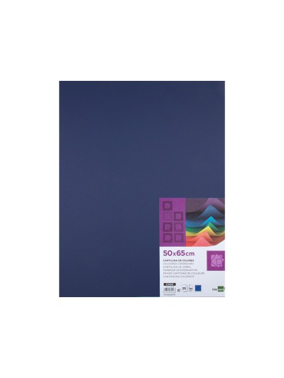 Cartulina liderpapel 50x65 cm 180 gr zafiro paquete de 25 hojas