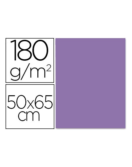Cartulina liderpapel 50x65 cm 180 gr purpura paquete de 25 hojas