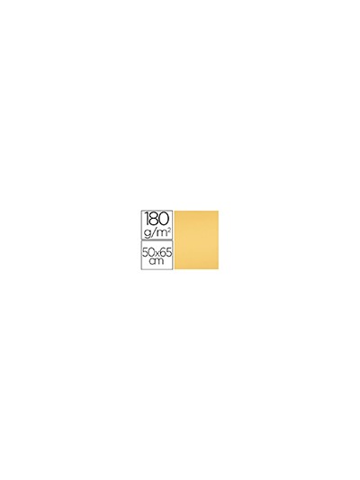 Cartulina liderpapel 50x65 cm 180 gr oro paquete de 25 hojas