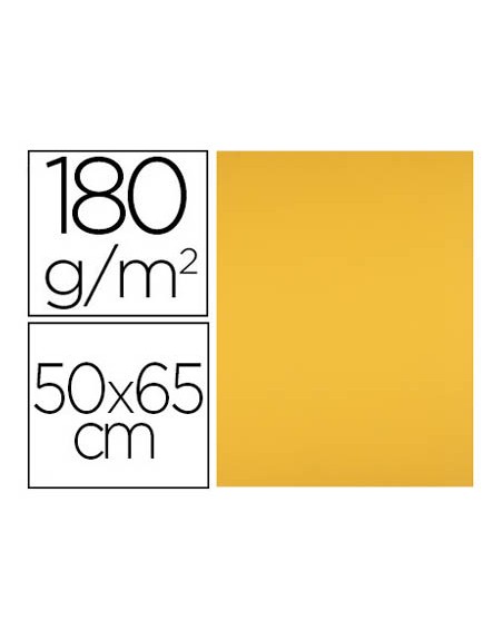 Cartulina liderpapel 50x65 cm 180 gr oro viejo paquete de 25 hojas