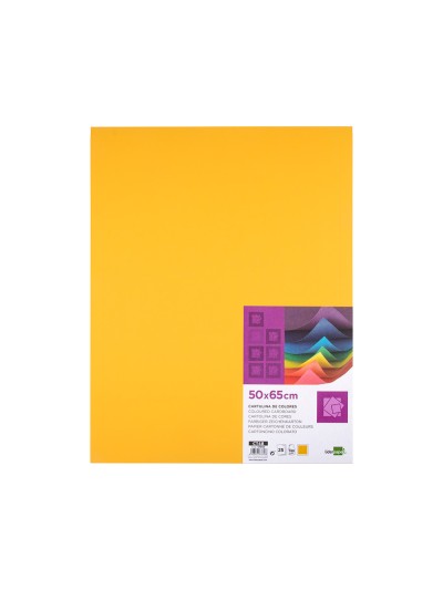 Cartulina liderpapel 50x65 cm 180 gr oro viejo paquete de 25 hojas