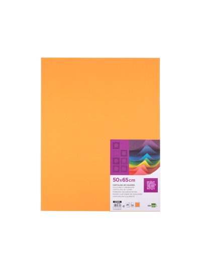Cartulina liderpapel 50x65 cm 180 gr nectarina paquete de 25 hojas