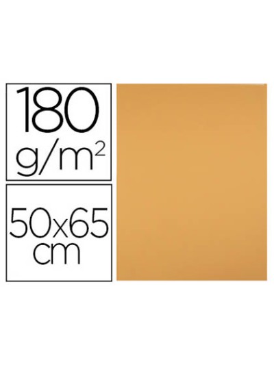 Cartulina liderpapel 50x65 cm 180 gr avellana paquete de 25 hojas