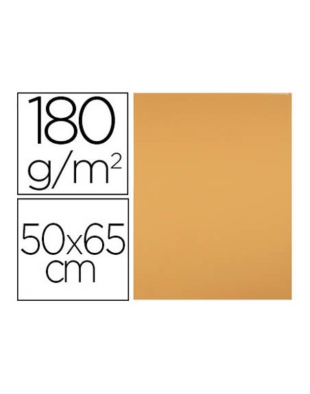 Cartulina liderpapel 50x65 cm 180 gr avellana paquete de 25 hojas