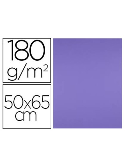 Cartulina liderpapel 50x65 cm 180 gr purpura unidad