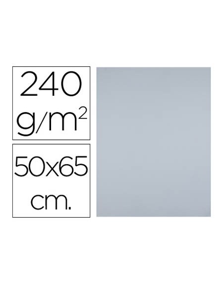 Cartulina liderpapel 50x65 cm 180 gr gris unidad