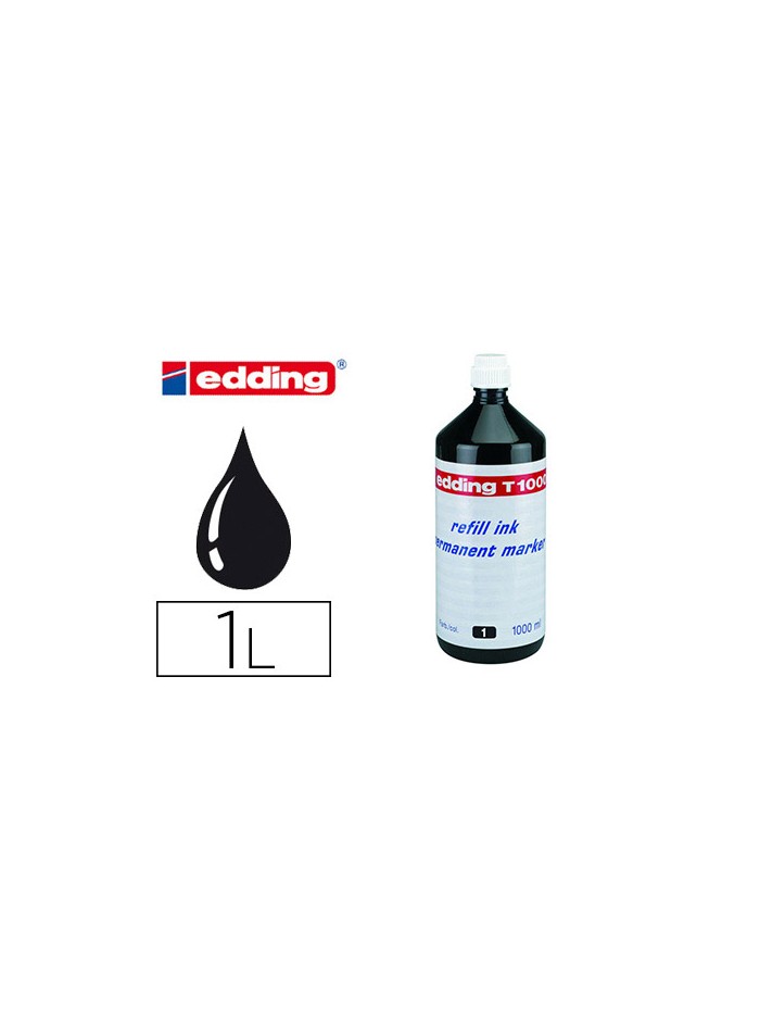 Tinta rotulador edding t-1000 negro bote 1 litro Tinta rotulador edding t-1000 negro bote 1 litro