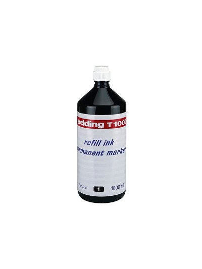 Tinta rotulador edding t-1000 negro bote 1 litro