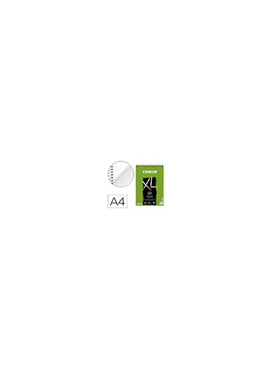 Bloc dibujo canson xl dessin din a4 liso microperforado espiral 21x29,7 cm 50 hojas 160 gr/m2