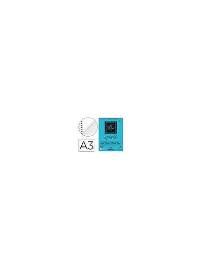 Bloc dibujo acuarela canson xl aquarelle grano fino din a3 microperforado espiral 29,7x42 cm 30 hojas 300 gr/m2