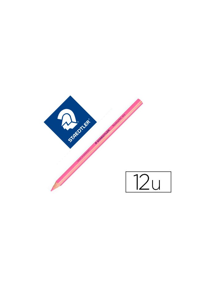 Lapices fluorescente staedtler triangular top star rosa caja de 12 unidades Lapices fluorescente staedtler triangular top star rosa caja de 12 unidades