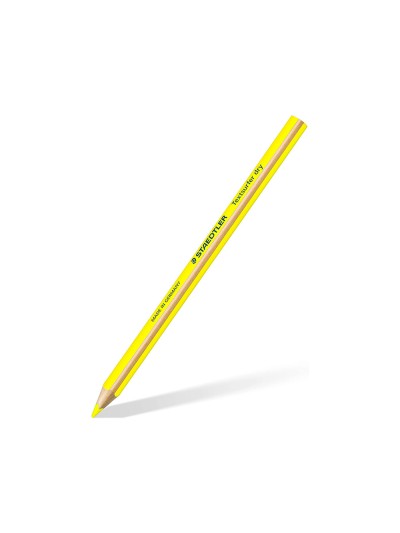 Lapices fluorescente staedtler triangular top star amarillo caja de 12 unidades