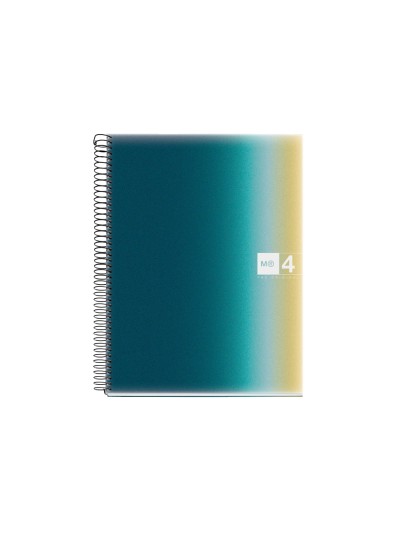 Cuaderno espiral miquelrius din a4 120 hojas 70 gr cuadro 5 mm tapa polipropileno aurora iceland