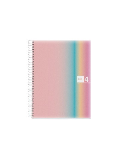 Cuaderno espiral miquelrius din a4 120 hojas 70 gr cuadro 5 mm tapa polipropileno aurora west bay