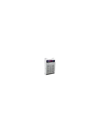 Expositor mural archivo 2000 din a4 vertical 1 compartimento cristal transparente 300x235x35 mm
