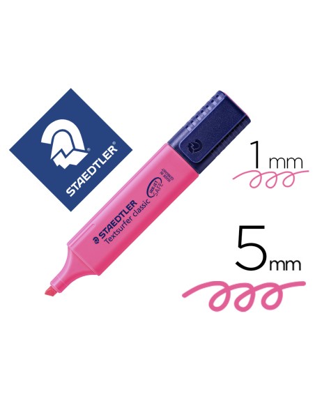 Rotulador staedtler textsurfer classic 364 fluorescente rosa