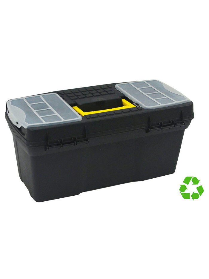 Caja de herramientas archivo 2000 con bandeja organizadora y compartimentos varios polipropileno reciclado 100% Caja de herramientas archivo 2000 con bandeja organizadora y compartimentos varios polipropileno reciclado 100%