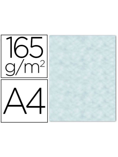 Papel color liderpapel pergamino con bordes a4 165gr azul pack de 25 hojas