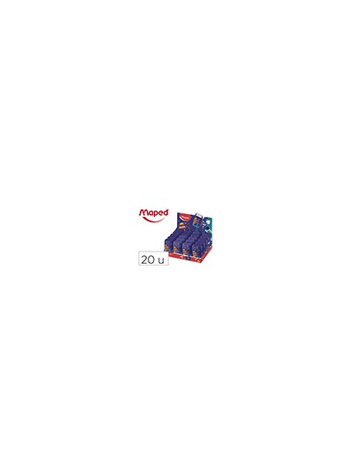 Sacapuntas maped plastico connect pixel party 2 usos con goma de borrar